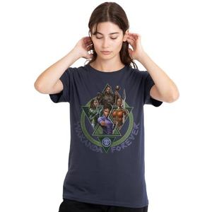 Black Panther Wakanda Forever Shuri Okoye Nakia M'Baku dames T-shirt, diep marineblauw, X-Large, Diepe marine, XL