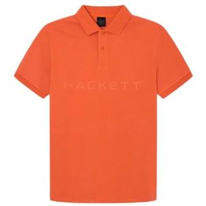 Hackett London Essential poloshirt voor heren, Oranje (oranje), 3XL