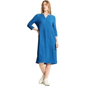 CECIL Structuur tuniek jurk, azuurblauw, XS