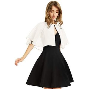 Chiffon Omslagdoek - Ivoor - Voor Dames - Avondjurk - Bruiloft - Cape