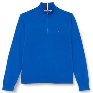 Tommy Hilfiger Heren 1985 Zip Mock Pullovers, Ultra Blauw, 3XL, Ultra Blauw, 3XL (Tall) (Grote Maten)