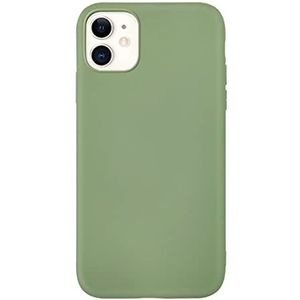 Hemjad iPhone 11 hoesje, valbescherming, antislip, zacht mat TPU-plastic, ultradun telefoonhoesje (lichtgroen)