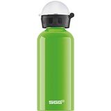 SIGG KBT Kicker drinkfles voor kinderen, 0,4 liter, vrij van schadelijke stoffen, met lekvrij deksel, vederlichte drinkfles van aluminium, groen