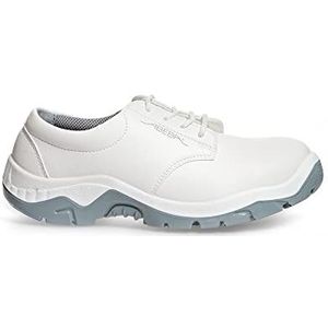 ABEBA 2131 S2 Lage schoen, antislip PU-zool, wit, maat 43