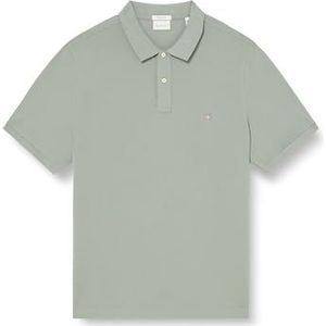 GANT Reg Shield Ss Pique poloshirt voor heren, groen (Pastel Green), L