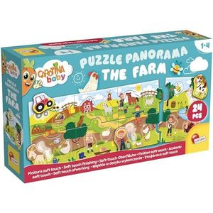 Lisciani Giochi - Carotina Baby Puzzle Panorama The Farm, 105366, Multicolor