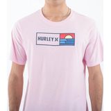 Hurley - Everyday Box Waves - T-shirt - Lollipop Heather - Korte Mouwen