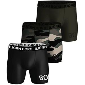 Bjorn Borg heren Performance Boxer 3P Shorts, Multi, L (Pack van 3)