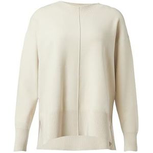 Sweater - Uitsparing Met Geribbelde Rand - Rood - Fijn