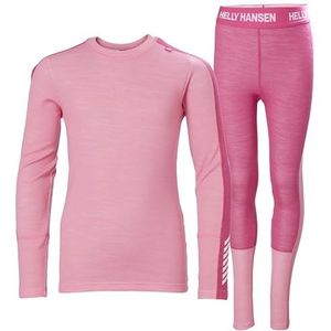 Helly Hansen Unisex Kids Jr Lifa Merino Midweight Set Baselayer Set, 068 Suiker Roze, 16 jaar
