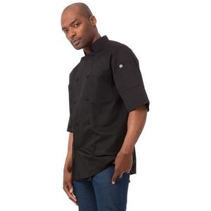 Chef Works B054-4XL Unisex Montreal Cool Vent Chefs Jacket, 4XL, zwart