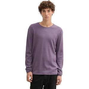 TOM TAILOR Denim heren trui, 36513 - Foggy Purple, XL