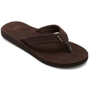 Quiksilver - Carver Suede Pl Slippers - Zwart - Suède