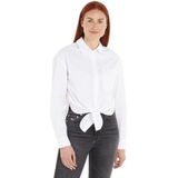 Tommy Hilfiger - Blouse - Beige - 100% Katoen - Lange Mouwen