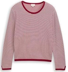 Tom Tailor - Gebreide Pullover - Katoen - Regular Fit - Lange Mouwen