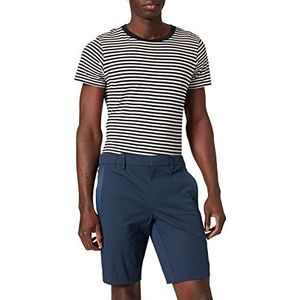 BOSS Liem4-10 Slim Fit shorts voor heren, van gestructureerde, elastische katoenmix, blauw (navy 410), 44 NL