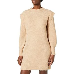 YAS Yasbalira Ls Knit Dress S. Pullover, Cuban zand/detail: cuban zand melange, L