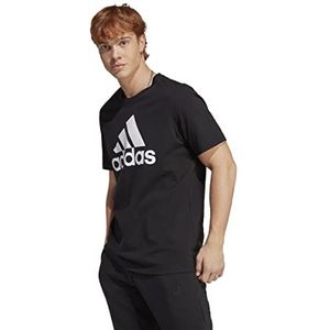 adidas Essentials Single Jersey T-shirt met groot logo voor heren