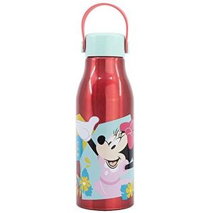Stor Minnie Mouse Kinderwaterfles van aluminium, 760 ml, met handvat op het deksel