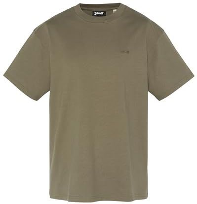 SCHOTT - Cliff1 - T-shirt - Kaki - Katoen