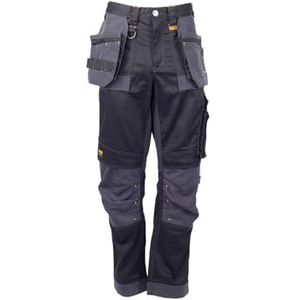 DEWALT Men's Harrison Work Utility Pants, Regular fit, Black/Grey, 38W / 31L