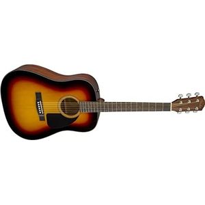Fender CD-60 Dreadnaught akoestische gitaar (V3) - Geen koffer - Sunburst - Walnoot toets