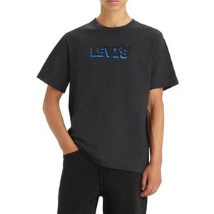 Levi's Ss Relaxed Fit Tee T-shirt Mannen, Headline Drop Shadow Caviar, S