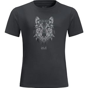 Jack Wolfskin Uniseks T-shirt voor kinderen Brand Wolf T K