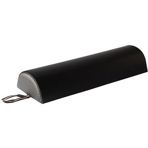 Master Massage knierol halve rol nekrol opslaghulp voor massage fysiotherapie 15cm x 7,5cm x 66cm zwart