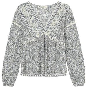 Springfield Nieuw structuurhemd met boomborduurwerk, wit, XL