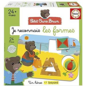 Educa - Spel om de vormen te leren | De kleine bruine beer. Scènes uit het dagelijks leven waarin het kind geometrische vormen kan herkennen (19876)