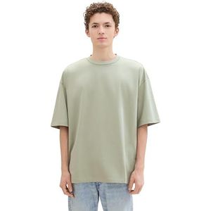 TOM TAILOR Denim Heren T-shirt, 15615 - Prairie Grass Green, XL
