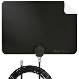 Channel Master FLATenna - Indoor Digital HDTV Antenna, 12' Coaxial Cable, Superior Reception Range & Signal Reliability, Supports 4K Smart TVs, OTA Broadcast & NextGen TV, Easy Install
