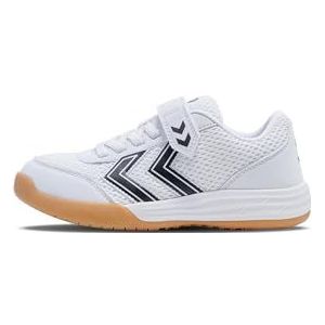 hummel MULTIPLAY Flex VC JR, sneakers, wit/zwart, 35 EU, Wit Zwart, 35