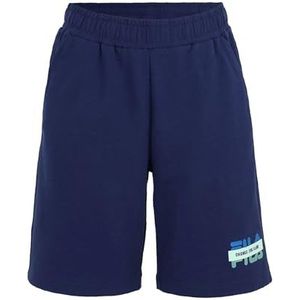 FILA BIJELO POLJE Graphic Shorts, Medieval Blue, 146/152, medieval blue, 146/152 cm