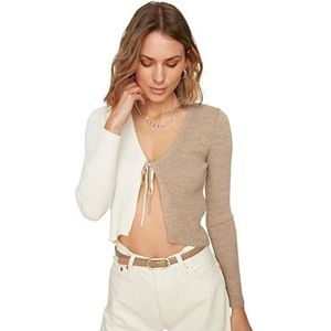Trendyol Dames Ecru Cardigan Sweater, S