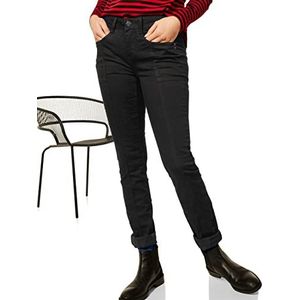 Street One Dames 374469 Jeans, Black Soft Wash, W25/L32