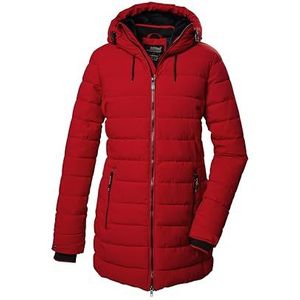 killtec dames Gewatteerde parka/parka met capuchon KOW 55 WMN QLTD PRK, dunkelrot, 40, 41809-000