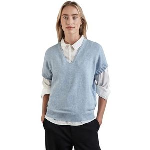 Fijn gebreid shirt, Antarctic Blue Mel., 34