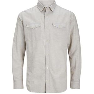 JCOSHERIDAN Linen Blend Shirt LS, Crockery., L