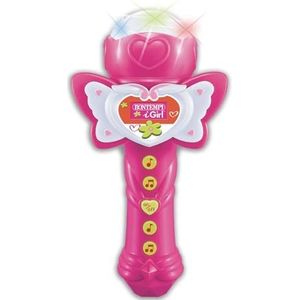 Bontempi 412071 karaoke-microfoon, blanc/roze