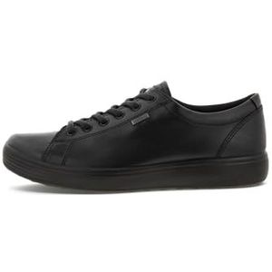 ECCO Heren Soft-7 Olie Nubuck Trainer, zwart, 40 EU