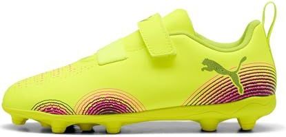 PUMA - FUTURE 8 PLAY V FG/AG RB - Voetbalschoenen - Zwart/Geel - Synthetisch