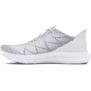 Under Armour Ua W Charged Speed Swift hardloopschoen voor meisjes, Wit Wit Horizon Blauw, 35 EU