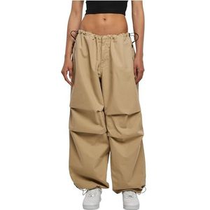 Urban Classics Dames Ladies Cotton Parachute Pants Broek, Wetzand, 3XL