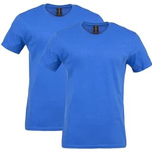 Gildan Heren Shirt (Pack van 2), Koninklijk, XL