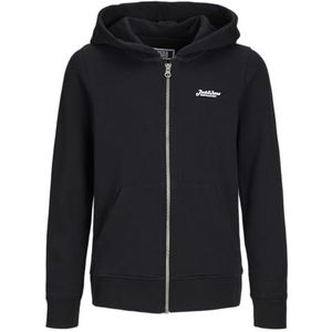 Jack & Jones Jjbeau Sweat Zip Hood Jnr, zwart, 176