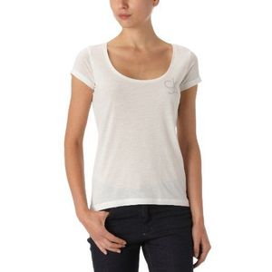 Calvin Klein Jeans Dames T-shirt, CWP49QJ7X00, Ivoor (003), 34