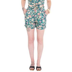 Queen Kerosin Tropische damesbroek, groen, XXL