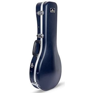 Crossrock ABS gegoten geval voor A-stijl mandoline met verwijderbare schouderbanden-blauw (CRA862MABL)
